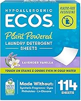 Vista 7 de ECOS Hojas de detergente para ropa veganas, sin jarra de plástico, sin ensuciar, sin líquidos, hipoalergénicas, hoja de detergente para ropa a base
