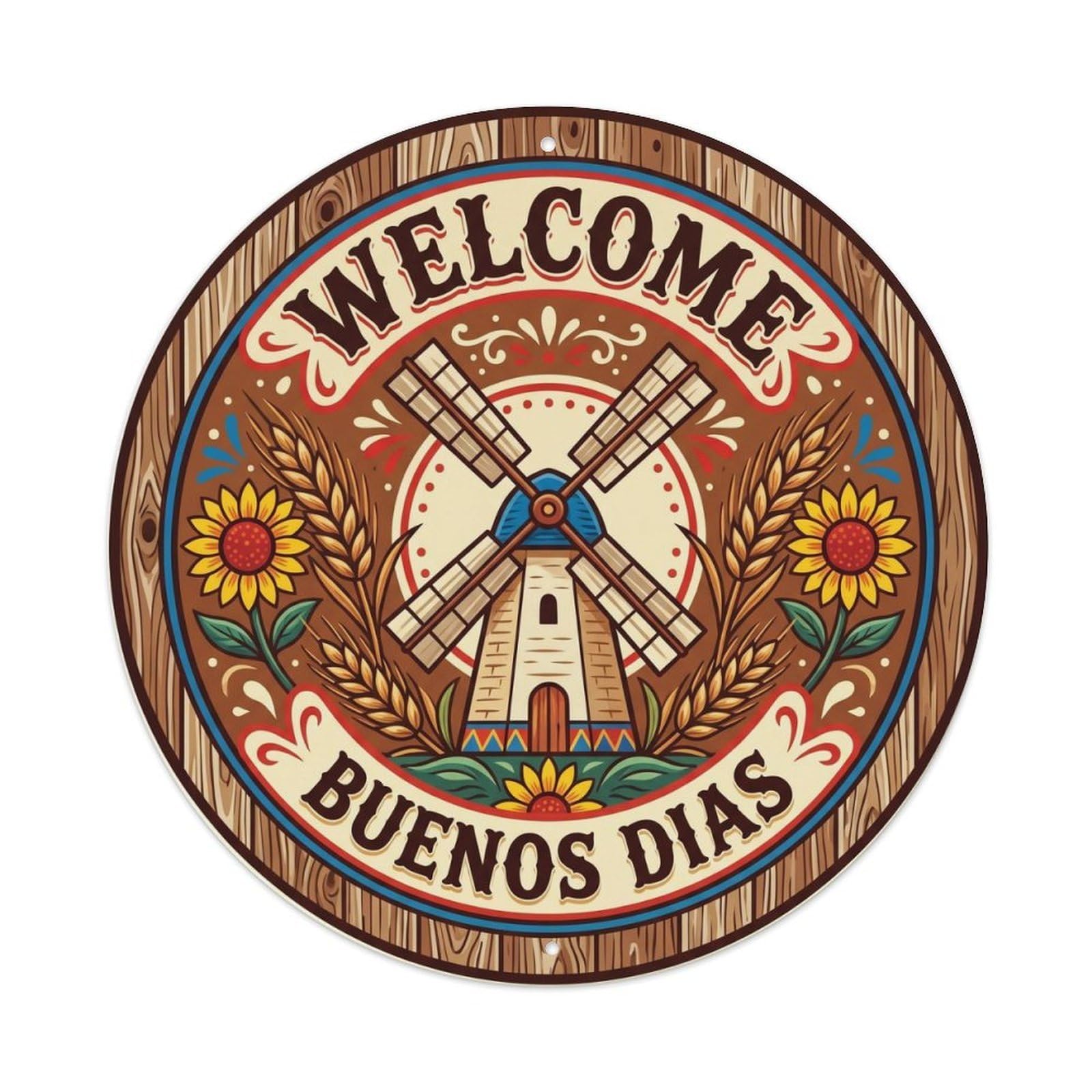 Mexican Fiesta Welcome Farmhouse Decor Metal Sign