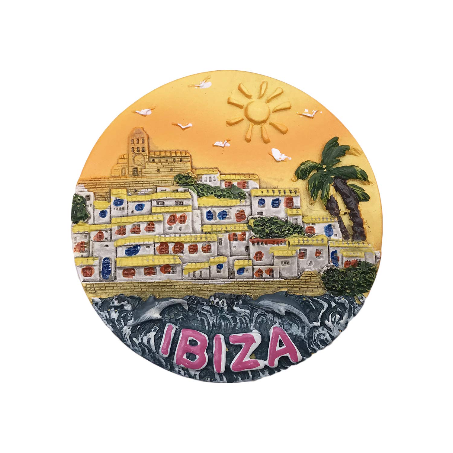 Wedarego Ibiza 3D Spain Refrigerator Fridge Magnet Tourist Souvenirs Handmade Resin Craft Magnetic Stickers Home Kitchen Decoration Travel Gift