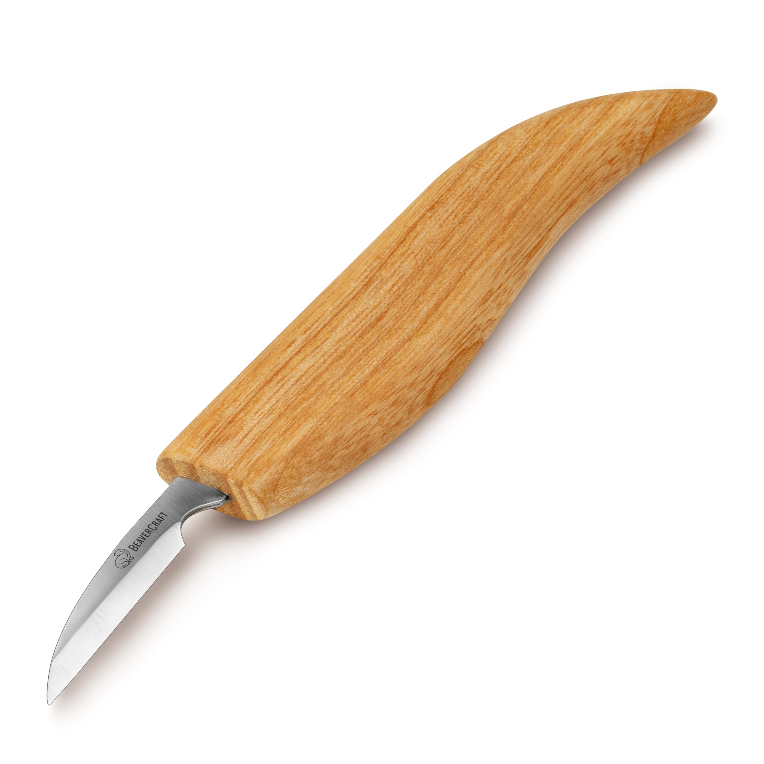 BeaverCraft Wood Chip Carving Knife C8 1.8" Sloyd Whittling Knife for Detail - Wood Carving Tools for Beginners and Kids