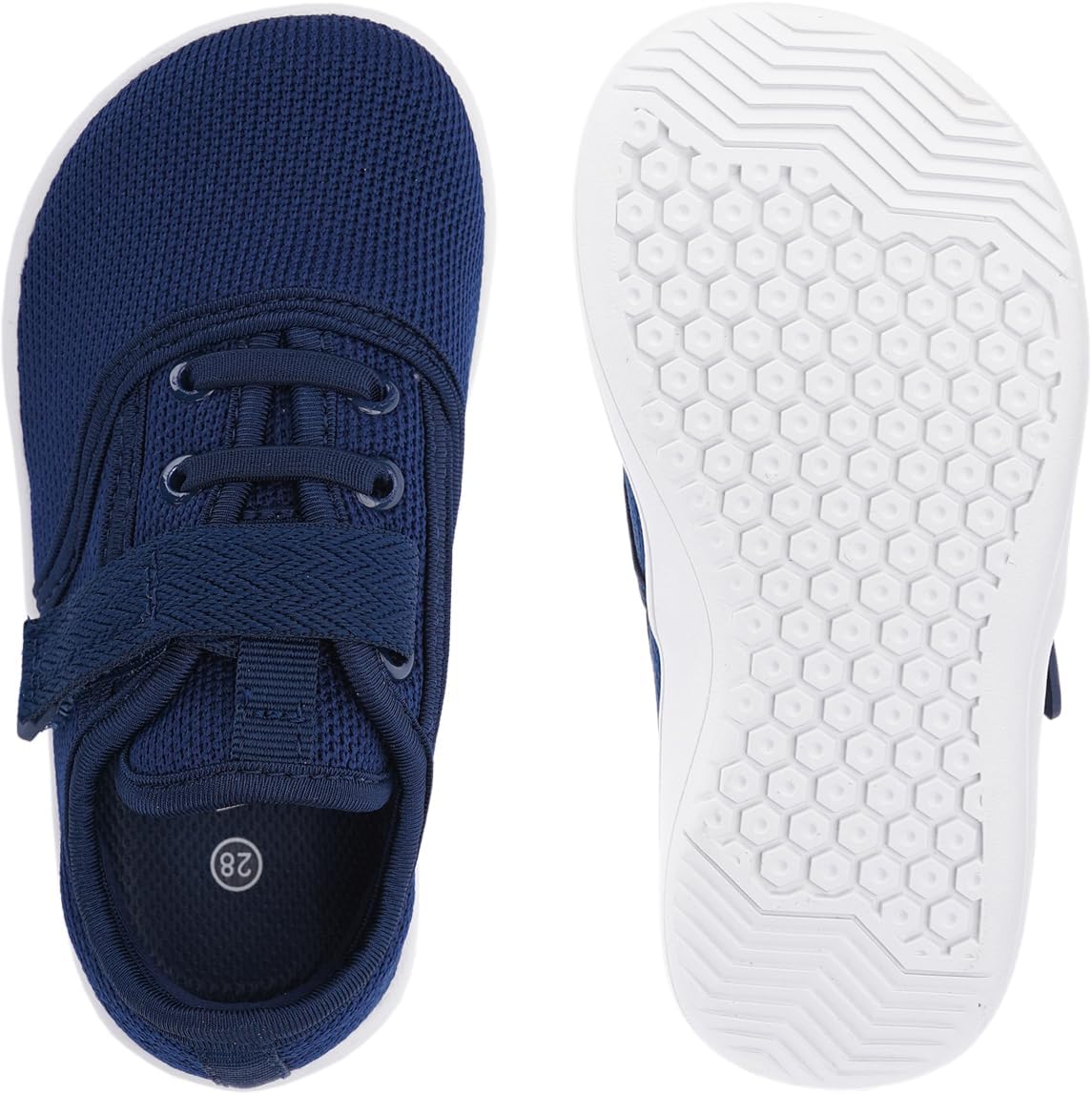 WHITIN Toddler/Little Kids Wide Toe Box Barefoot Shoes + Minimalist Sneakers for Boys Girls + Zero Drop Sole