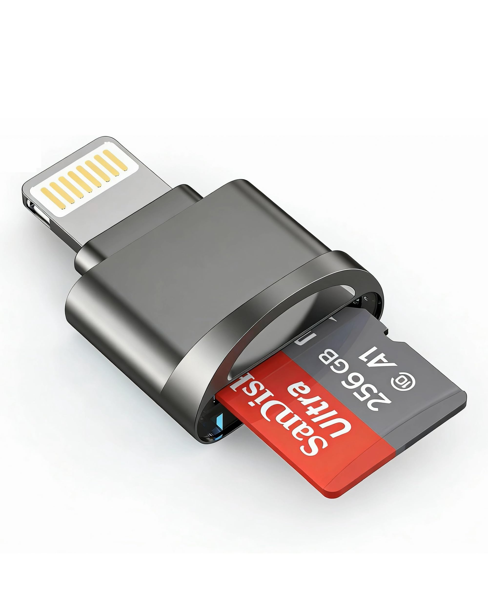 [Apple MFi Certified] Lightning Micro SD Card Reader for iPhone iPad,SD TF Card Reader Viewer Adapter for iPhone 14/13/12/11/XR/X/8/7 Supports iOS 16 17,Fast Memory Card Reader Viewer for iPhone iPad-image-44