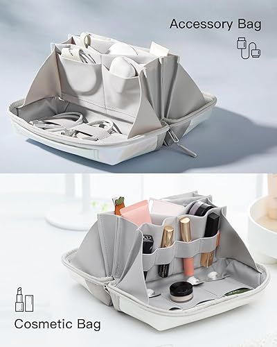 Miniatura 7 de Inateck Organizador electrónico bolsa de viaje resistente a salpicaduras bolsa organizadora de dispositivos organizador de cables USB apto para