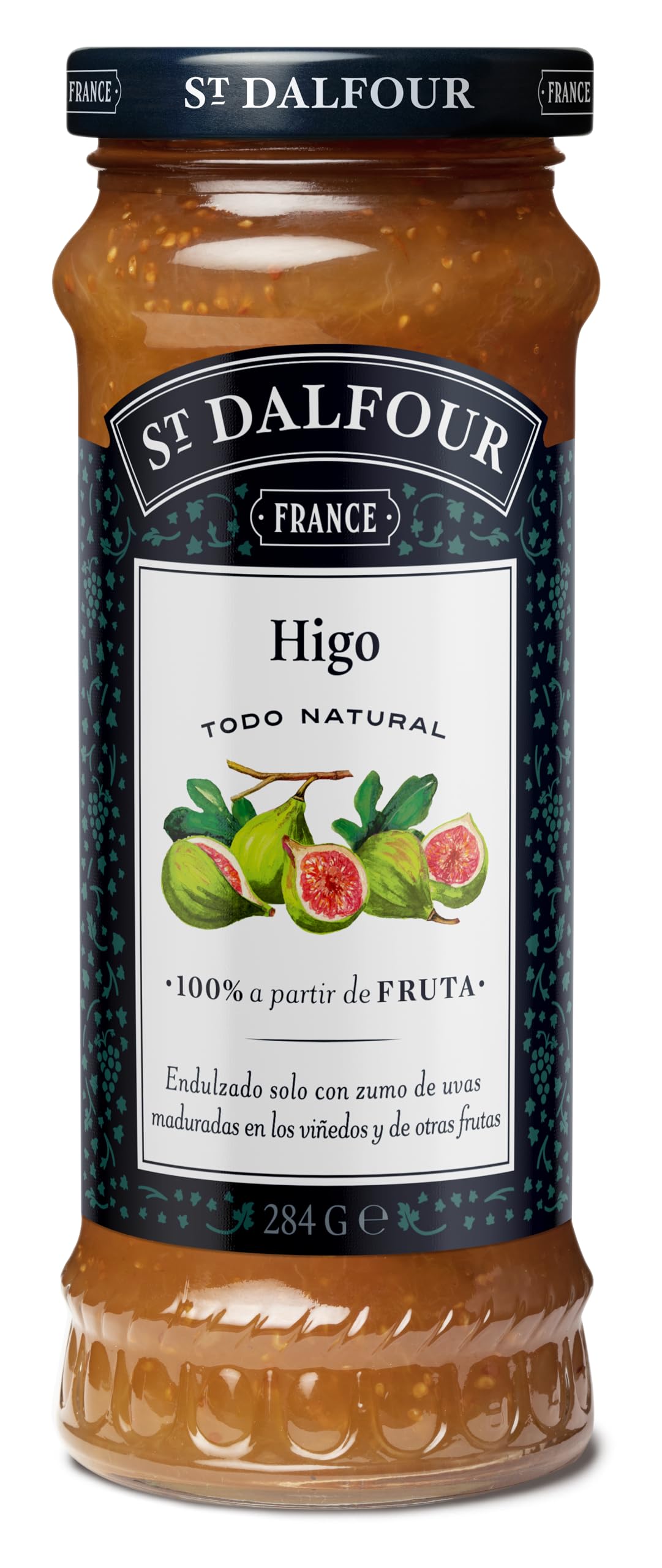 St Dalfour HIGOS | Fruta triturada | Mermelada natural 284g | 100% fruta sin azúcares añadidos