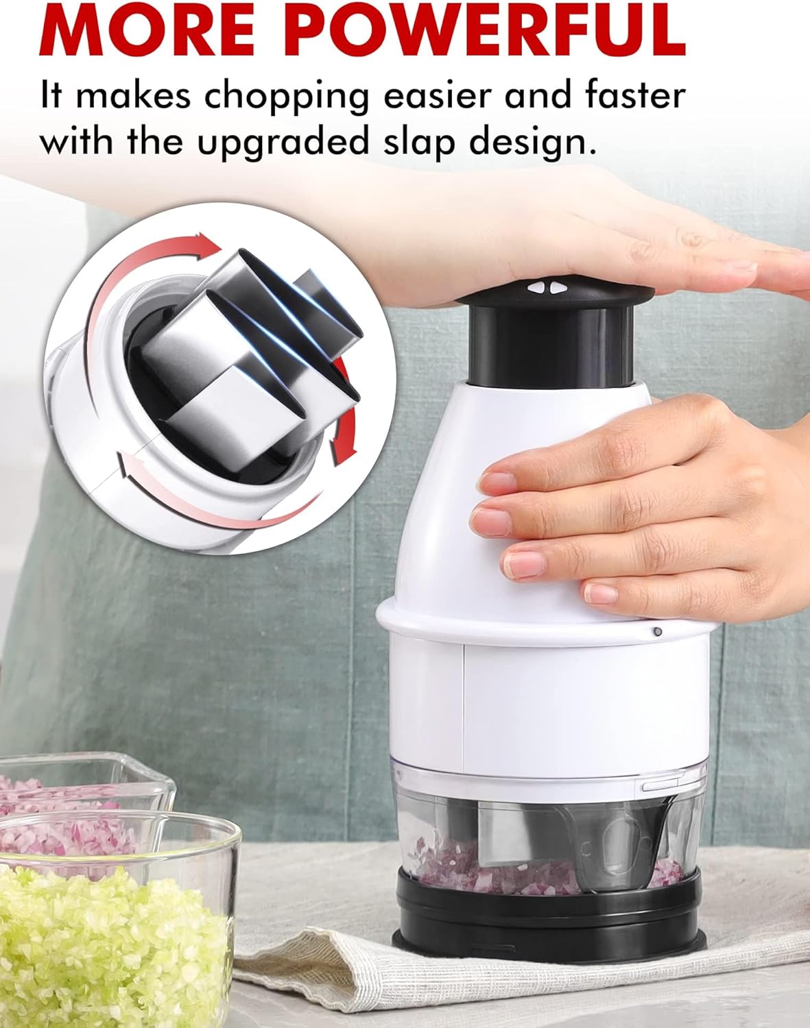 Food Chopper and Vegetable Chopper Bundle