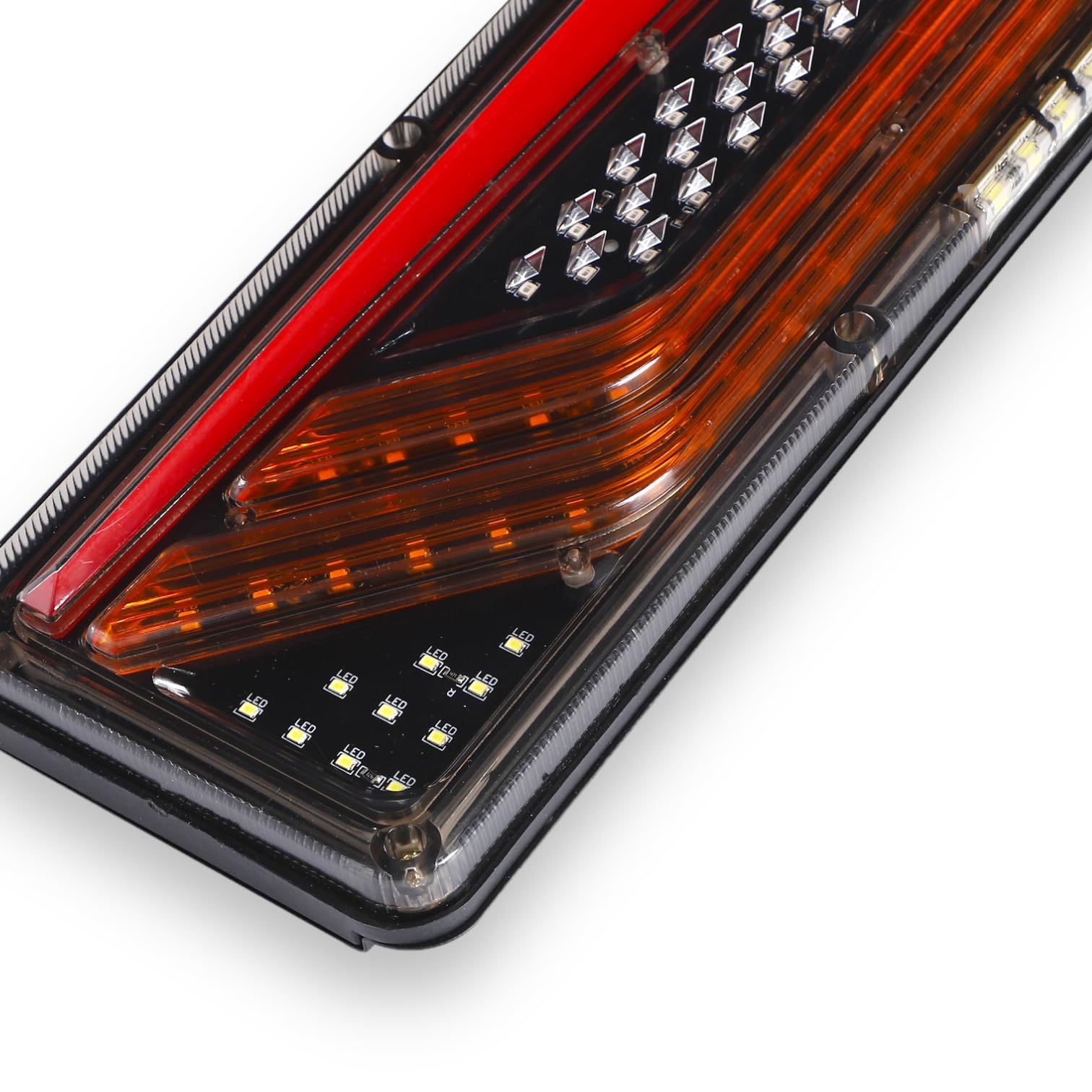 Amazon | Kanoan V字型 トラック LED テールランプ 左右セット 流れる