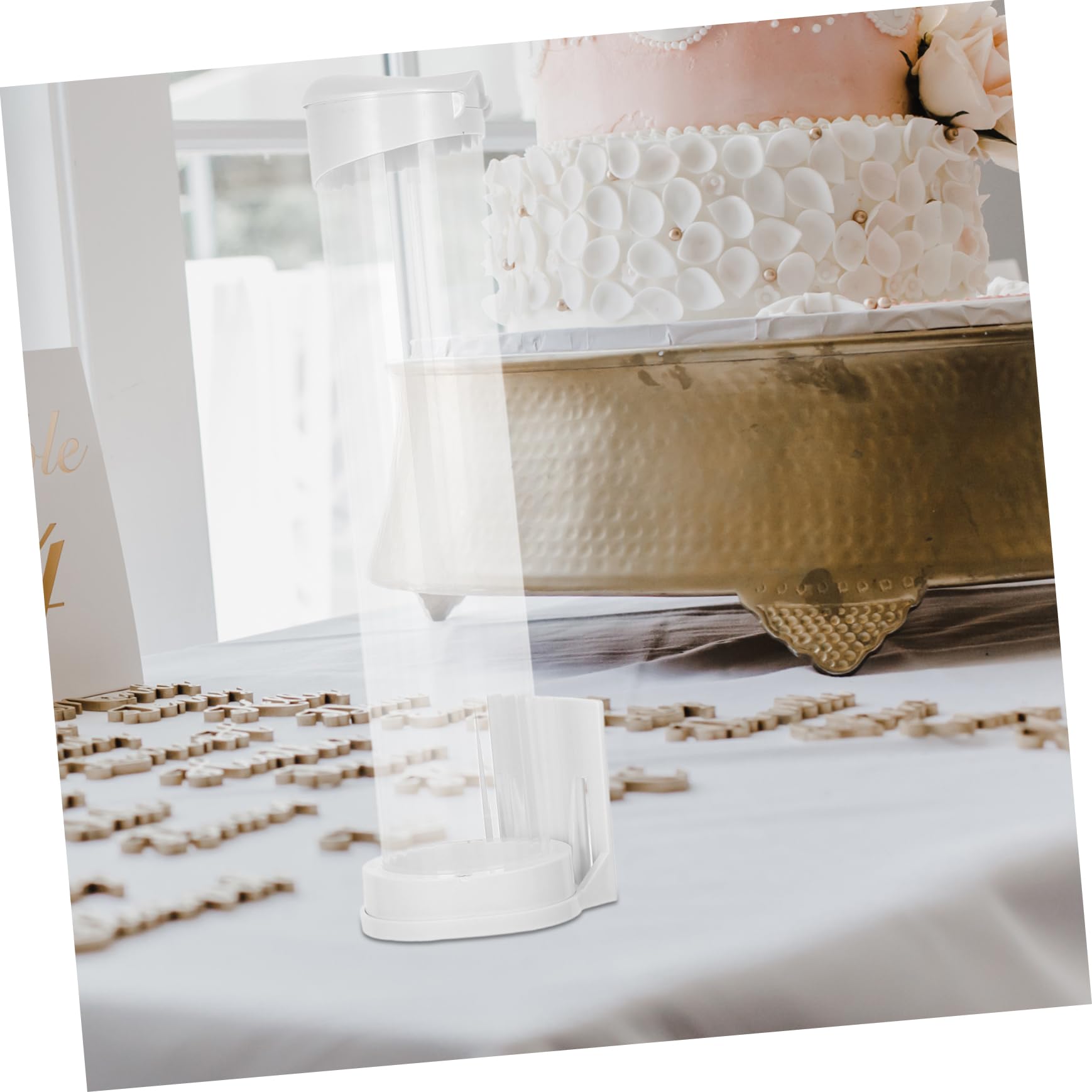 Porta Coni da Tavolo in Plastica Trasparente per Gelato, Supporto Gelato Compatibile Macchine Automatiche, Dispenser Pratico e Salvaspazio per Bar e Gelaterie