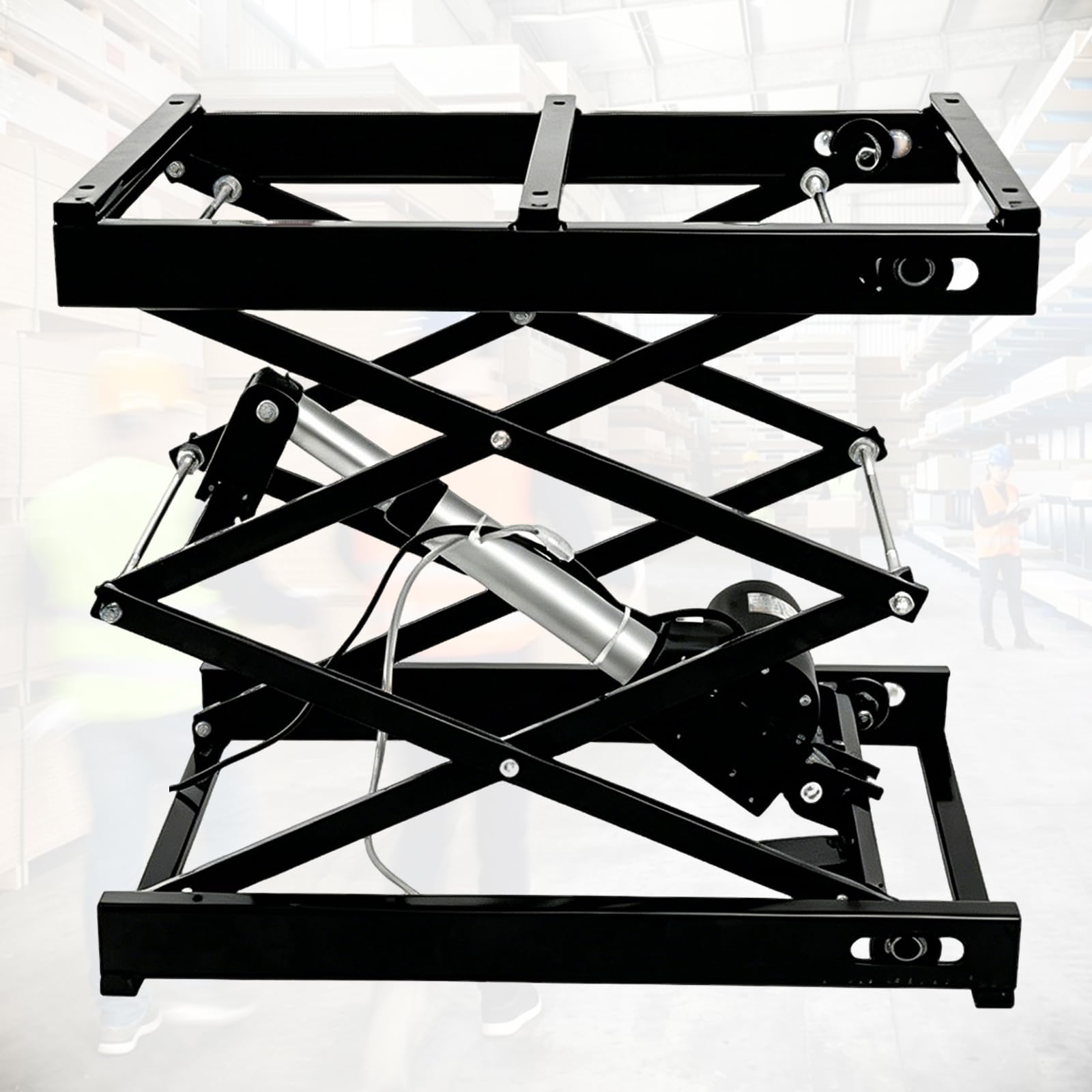 Mesa Elevadora Eléctrica De 100 Kg, Plataforma Elevadora De Altura Regulable, Tiempo De Elevación Aproximado De 22 Segundos, Incluye Mando A Distancia