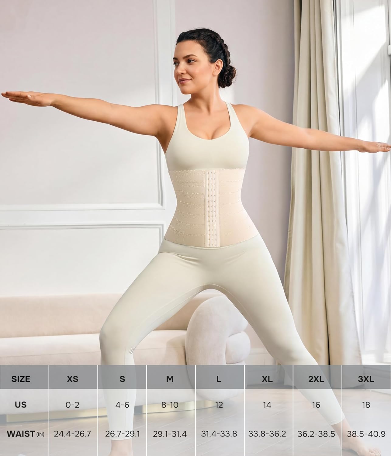 Eleady Waist Trainer for Women Corset Shapewear Tummy Control Adjustable Belly Binder Post Partum - Image 6