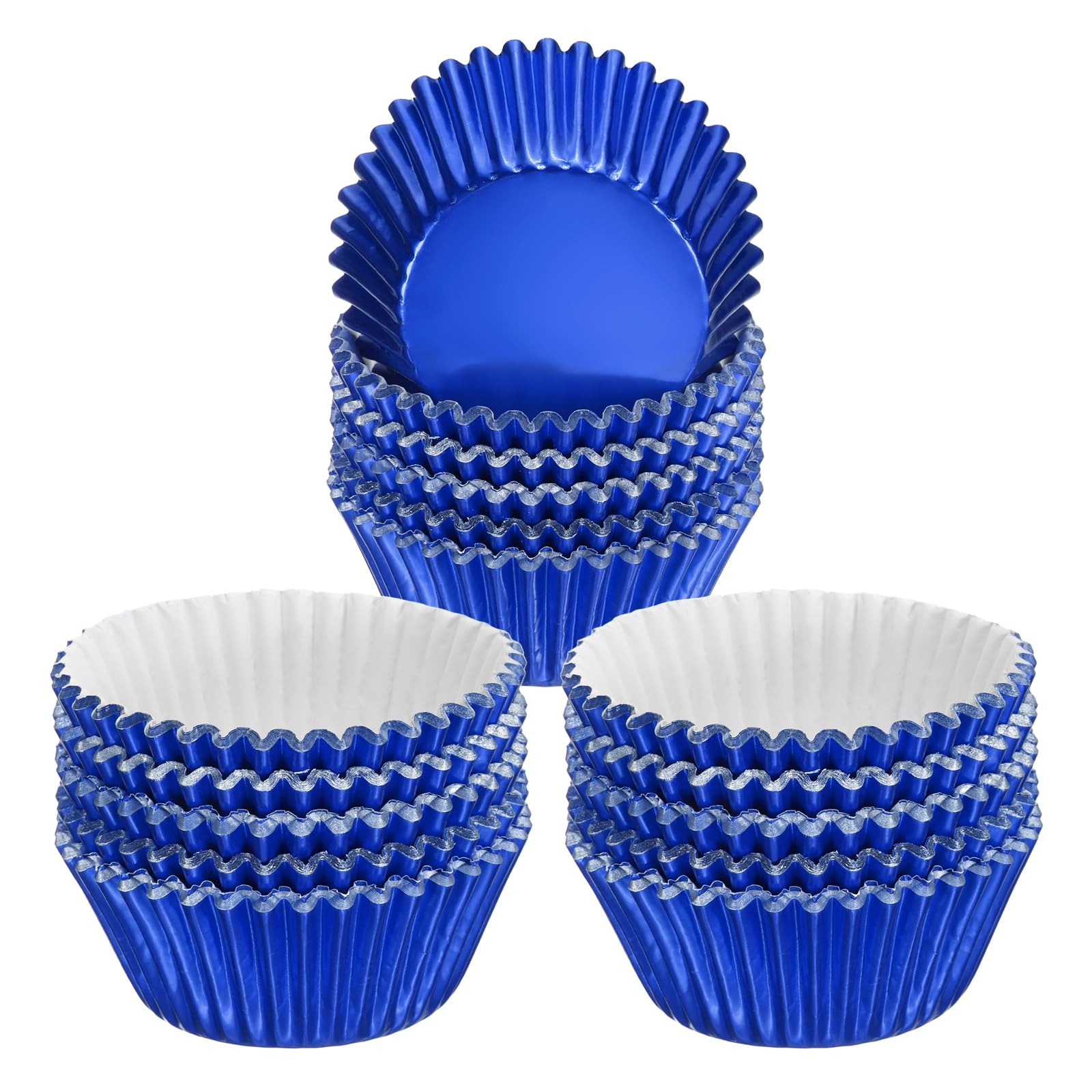 Caissettes à muffins bleu standard lot de 300 moules en aluminium imperméables