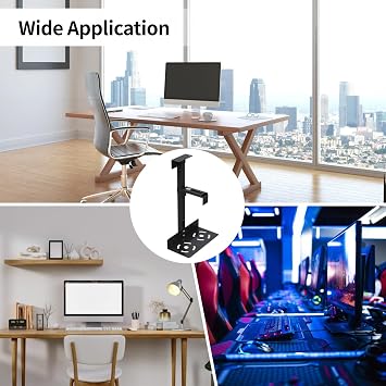 Computer Host Bracket Under Desk Black Computer Tower Mount