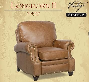 BarcaLounger Longhorn ll Leather Recliner Chair (Brown)