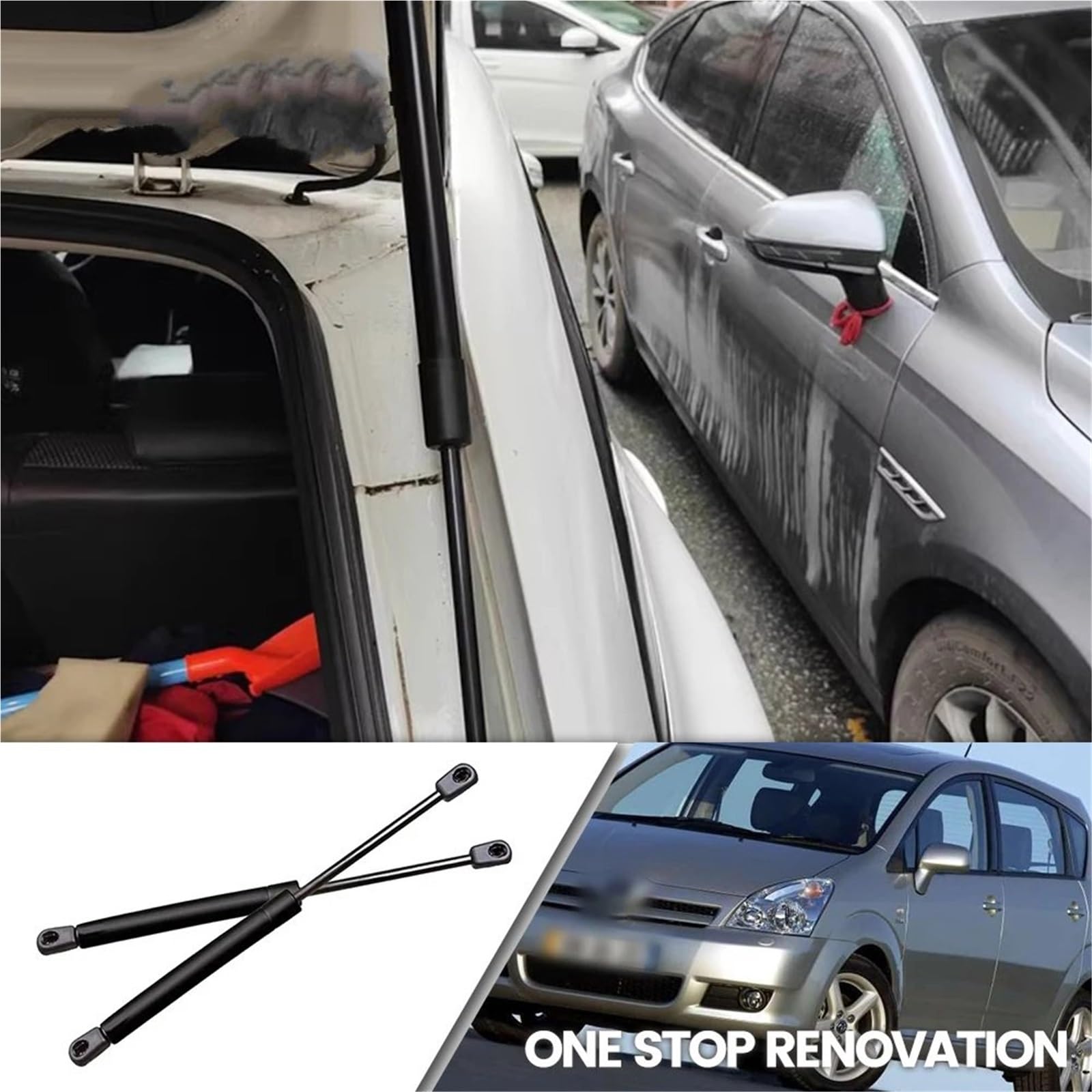Amortyzator gazowy sprężyna gazowa Pasuje Do Toyota Corolla Wagon 2002-2007, 2 Szt. Tylnych Amortyzatorów Klapy Bagażnika, Drążków Podtrzymujących Podnośnik Bagażnika
