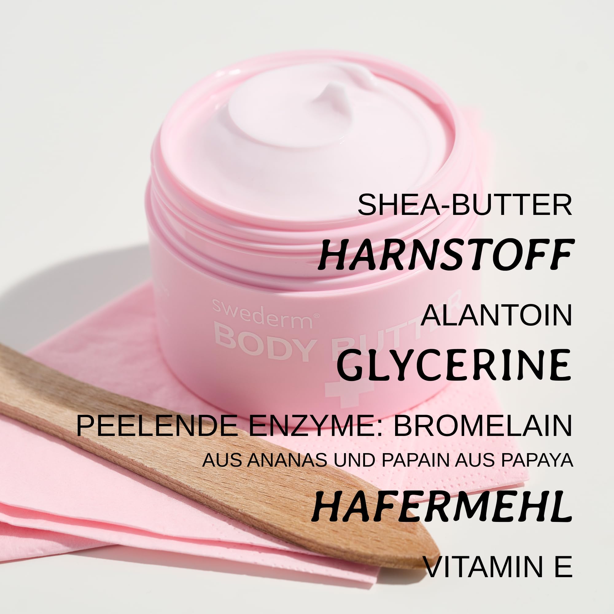 swederm BODY MAŁO 150 ml – masło do ciała z masłem shea i witaminą E – krem do ciała – pielęgnacja ciała dla suchej skóry – Made in Sweden