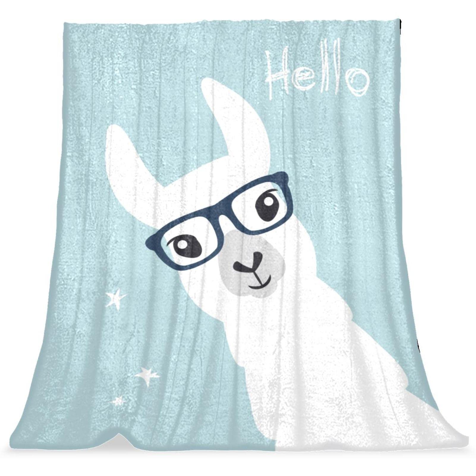 Couvre-lit alpaga lama doux et moelleux pour lit enfant TBOUOBT