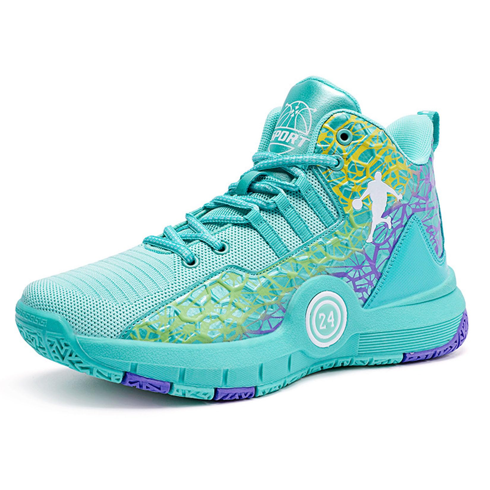 Chłopięce Buty Do Koszykówki Męskie Buty Sportowe Dziewczęce Miękkie I Oddychające Wewnętrzne Buty Sportowe Outdoor Buty Do Biegania(36 EU, Z01)