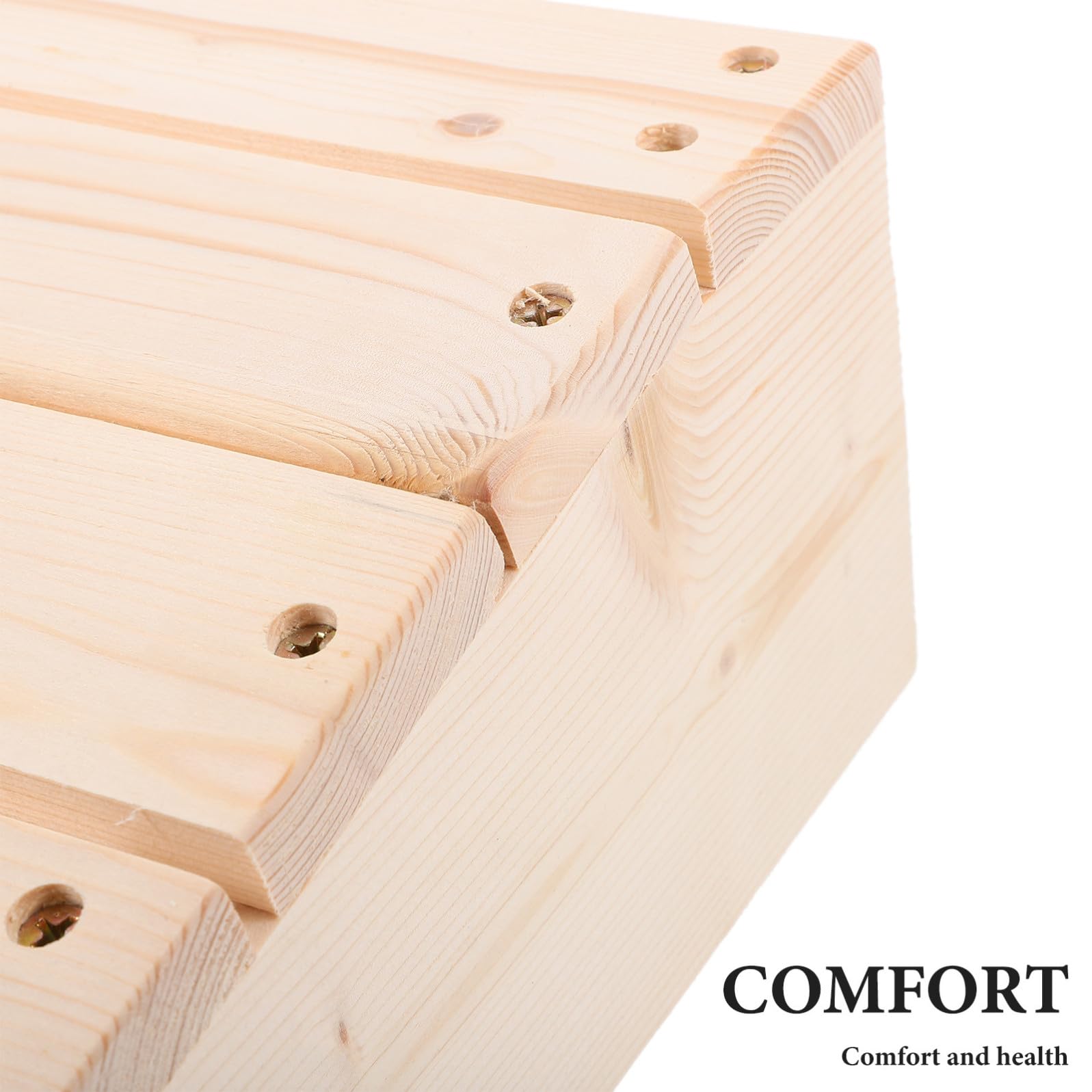 Tofficu Poggiapiedi per Miglioramento Salute e Comfort Durante Lavoro in Legno Ergonomico Inclinato Supporto Piedi Antiscivolo Beige 时间年份季节 per Ufficio Sotto Scrivania