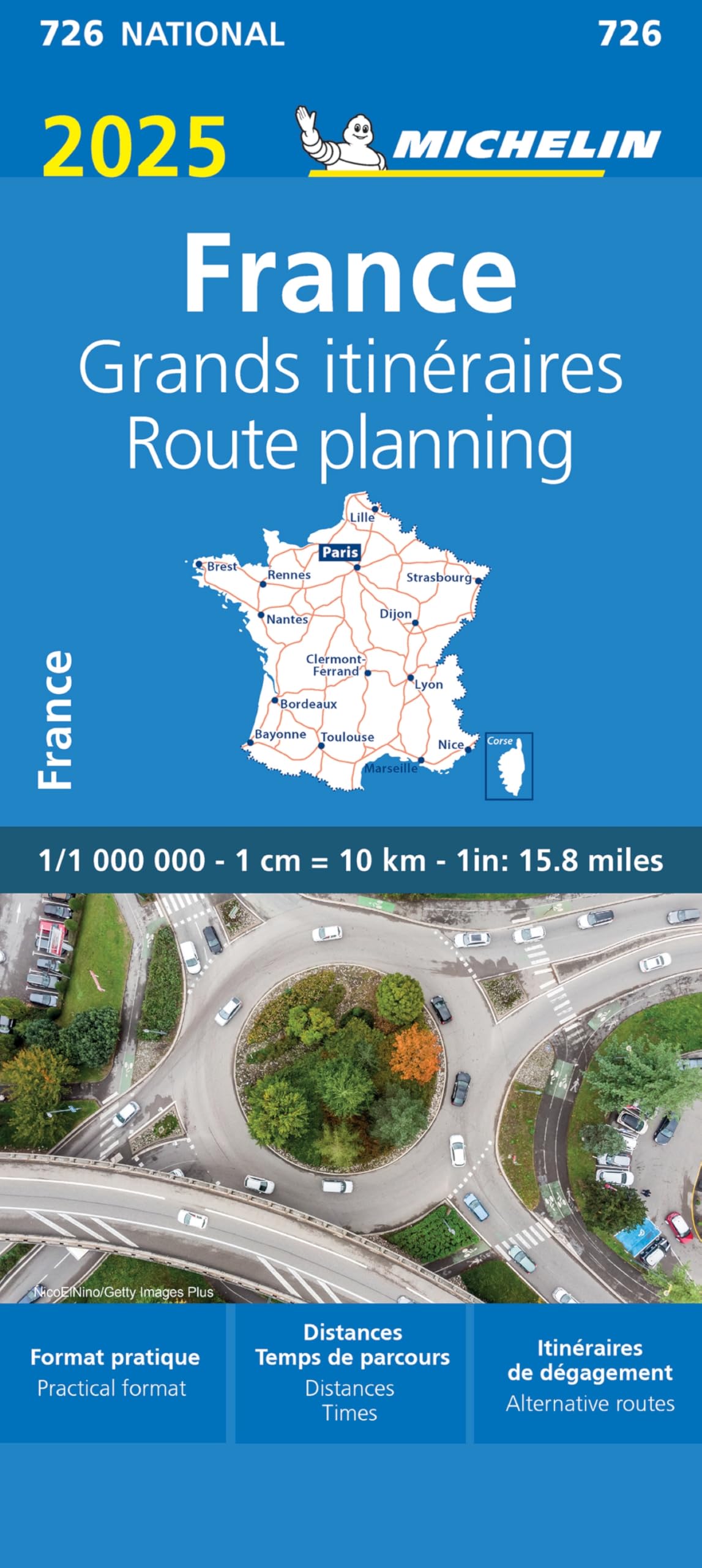 France Route Planning 2025 - Michelin National Map 726: Map