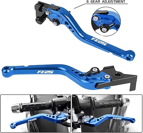 Miniatura 5 de Palancas Manillar para Yamaha FZ-25 FZ 25 FZ25 2017 2018 2019 2020 Palancas de embrague de freno de motocicleta Accesorios Manijas Palancas (color: