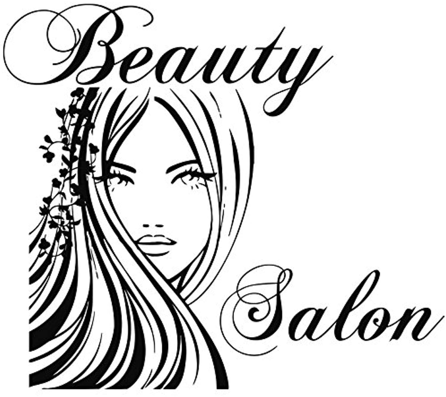 IncredibleWallDecals Beauty Salon Wall Stickers Decal Hairdressing Salon Decor Living Room Home Interior Design Art Mural MN179 96 10