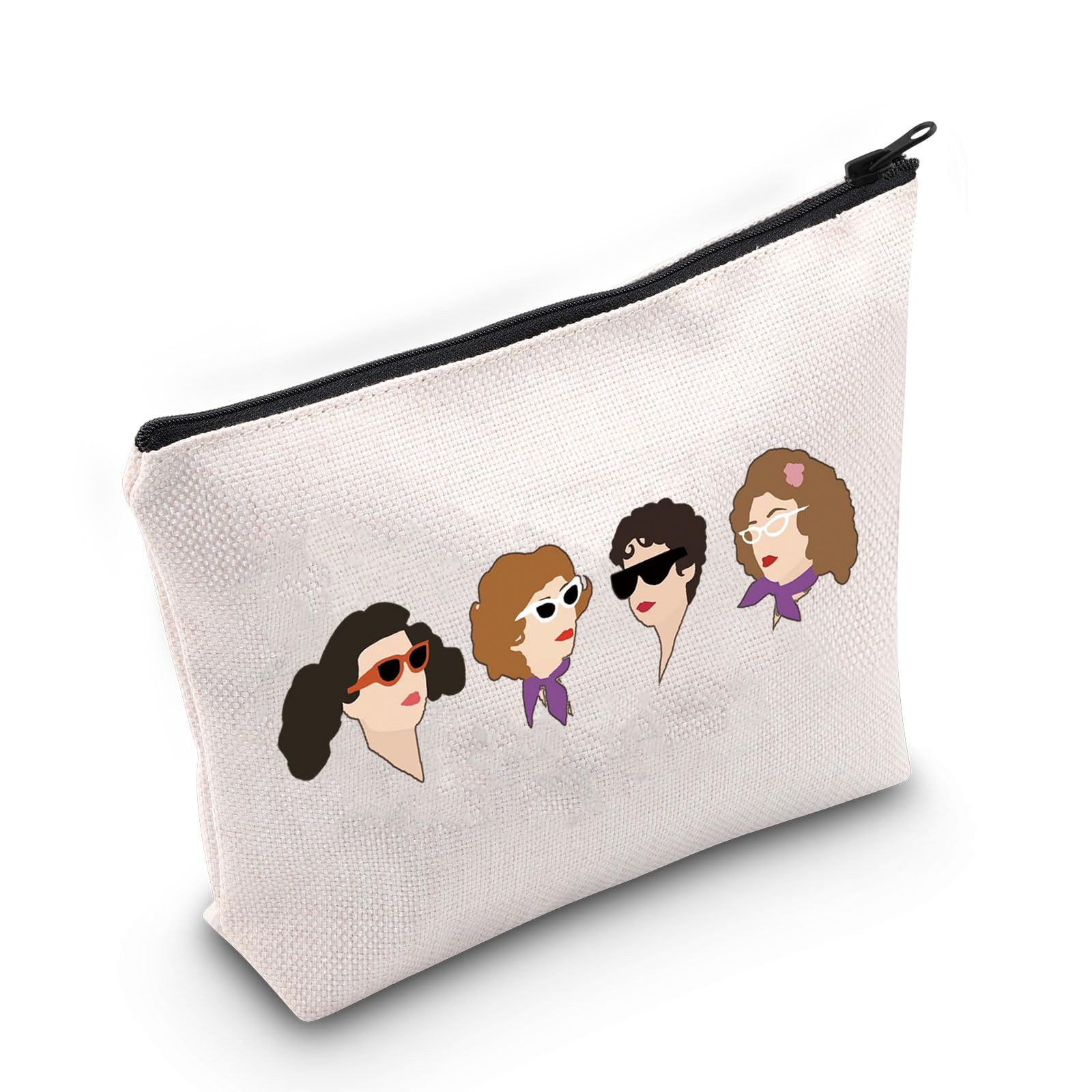 WCGXKO Musical Inspired Canvas Makeup Bag for Musical Theater Lovers (Lady)