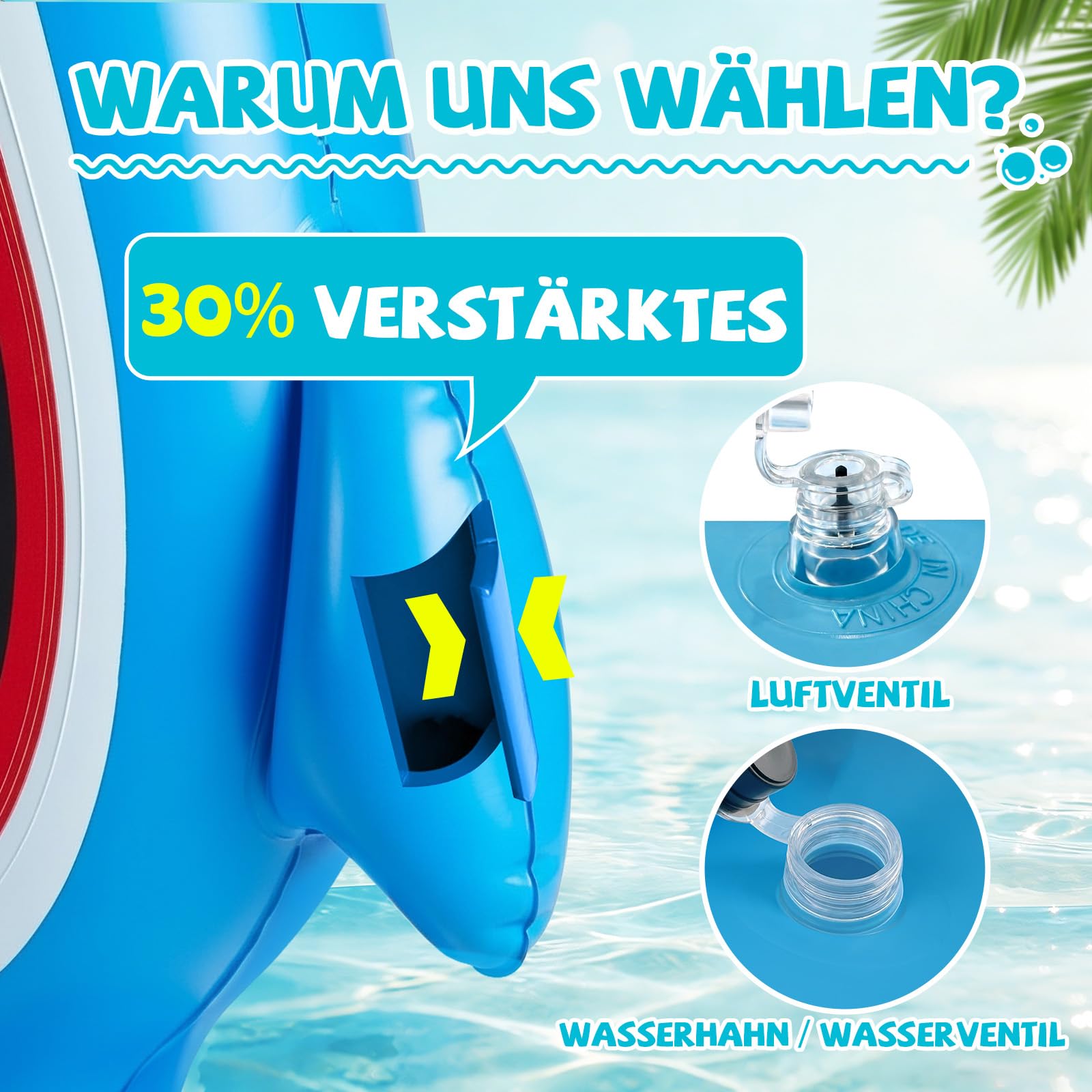 Aufblasbare Dartscheibe für Pool, Wurfspiel mit 10 Klettbällen, Wasserspielzeug für Kinder Erwachsene, Pool Spielzeug Outdoor Indoor Party Spiel Garten Strand Sommer (Ohne Beleuchtung)