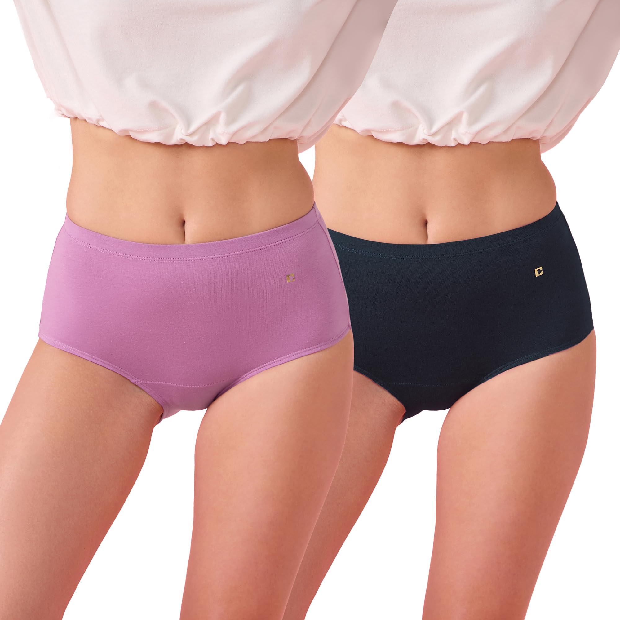 enamor Women's Cotton Blend Classic Solid Briefs-picture-16