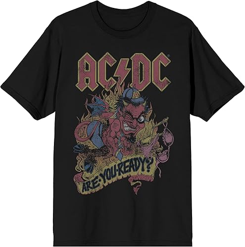 ACDC are You Ready Camiseta negra para hombre