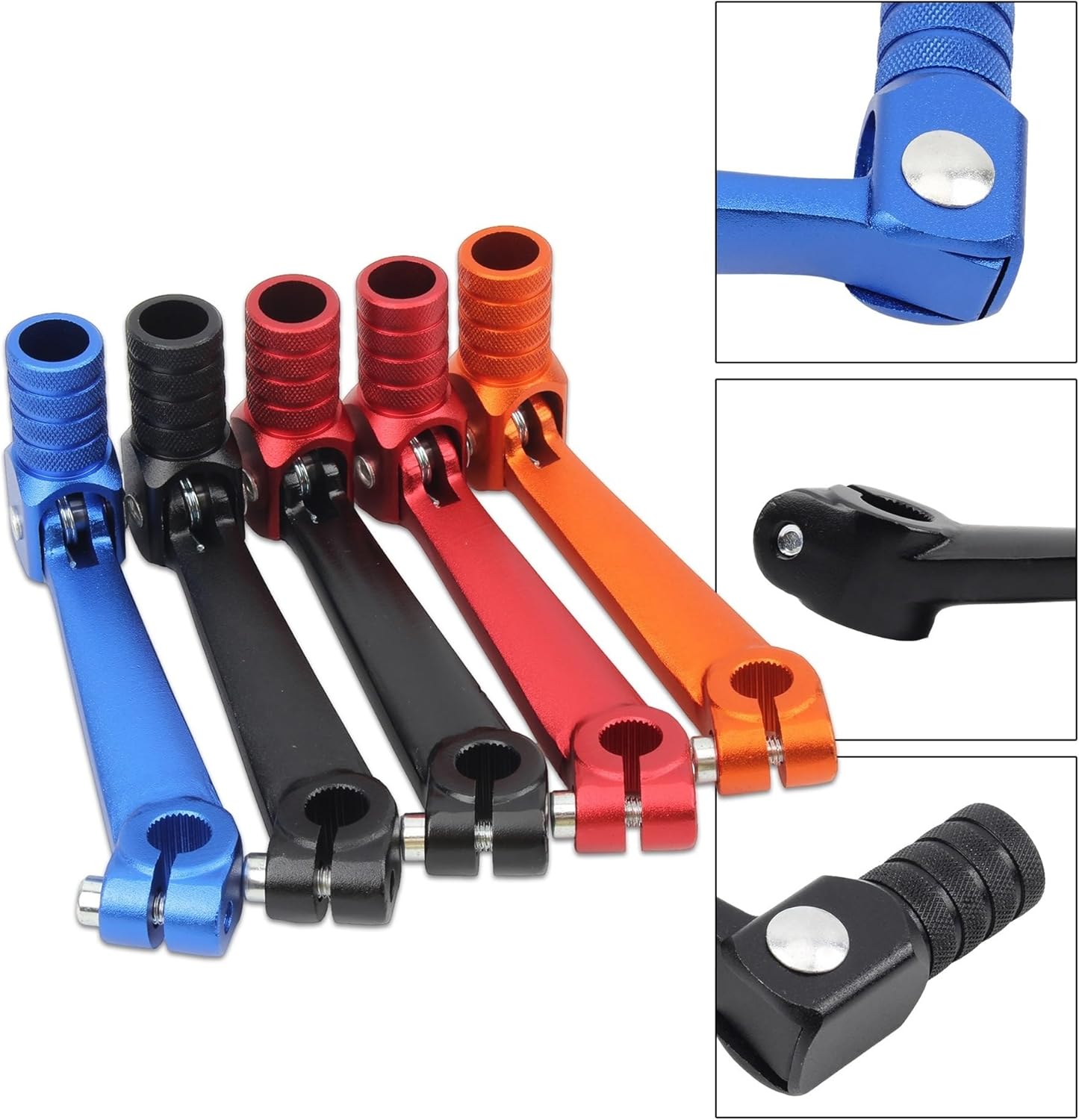 Motorcycle Universal 10mm Folding Gear Shift Lever Fit for K-tm Kayo T2 T4 T4L ATV Bike Pit Motocross Accessories Parts(Black)