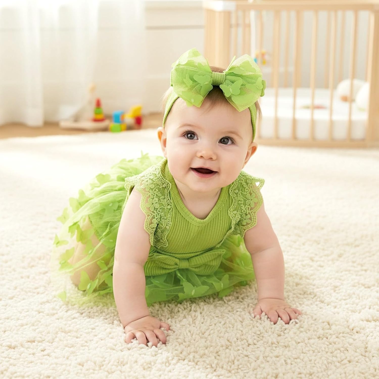 Baby Girl Summer Clothes Cute Newborn Girl Outfits Sleeveless Lace One Piece Romper + Headband 2pcs Set 0-12 Months