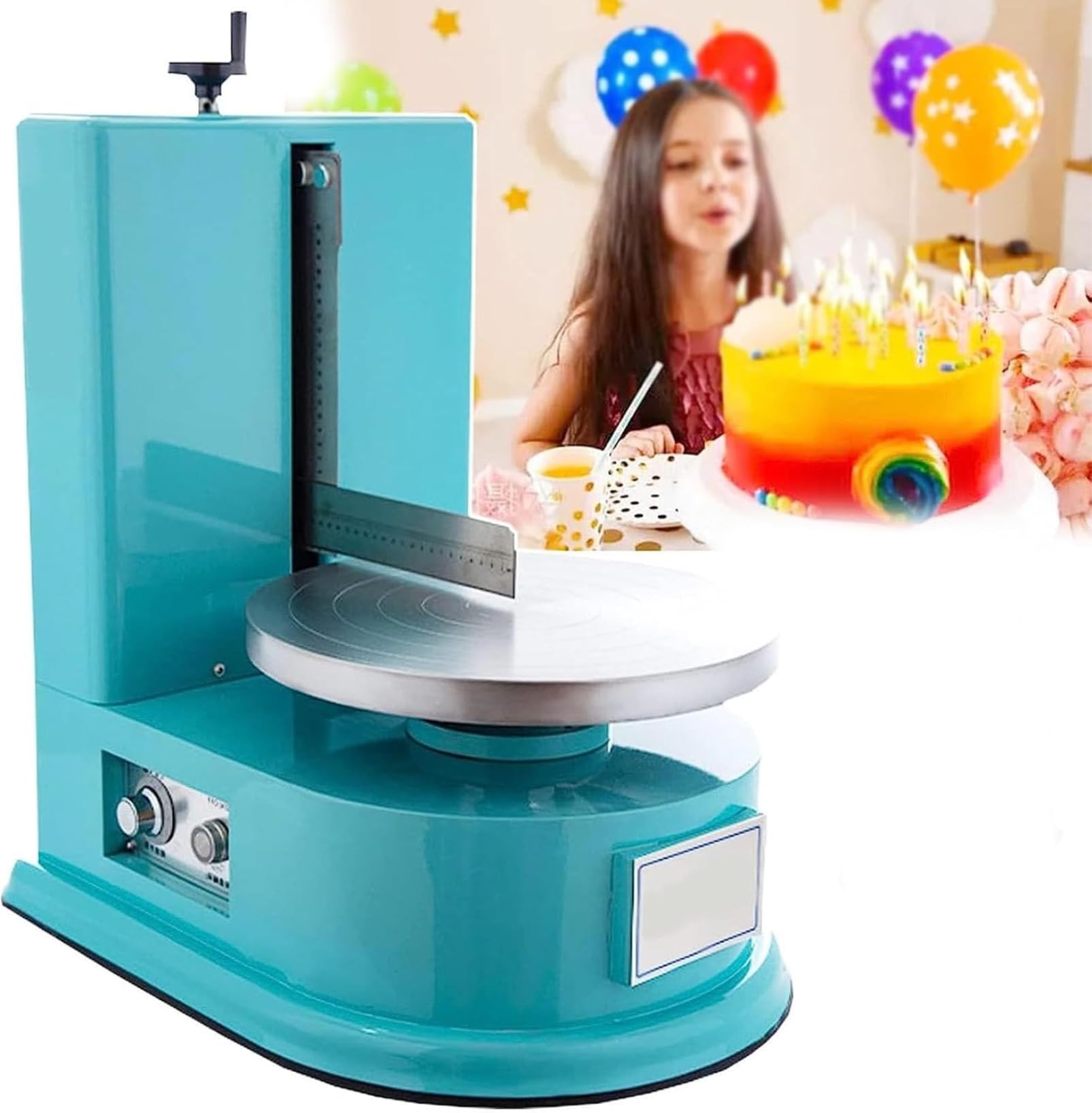 Crema de pastel que extiende el recubrimiento de la máquina de frotamiento de la crema de pastel automática más suave raspador de pastel ajustable para la torta de 4-12 pulgadas 304 acero inoxidable