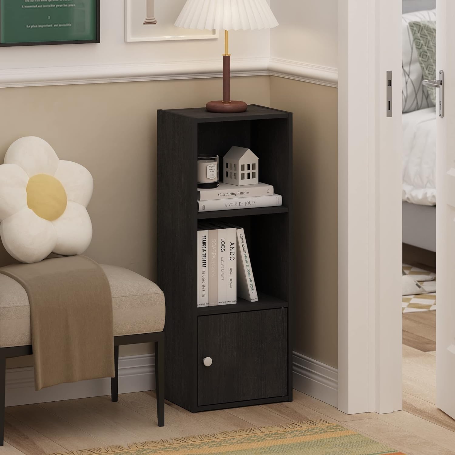 Oakcraft Multipurpose Single Cube Storage Organizer Unit Bed Side Table Type Rack DIY Shelf Cabinet Space Saver-image-37