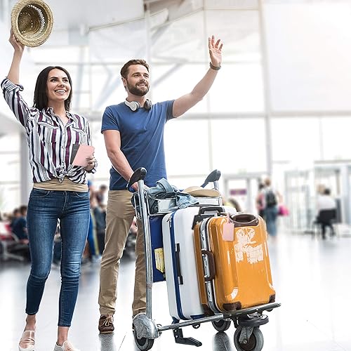 Miniatura 6 de Weewooday 2 Juego de Fundas para Pasaporte Sr. y Sra. Portatarjetas para Equipaje y Pasaporte Lindas Carteras de Cuero Portatarjetas de Viaje para