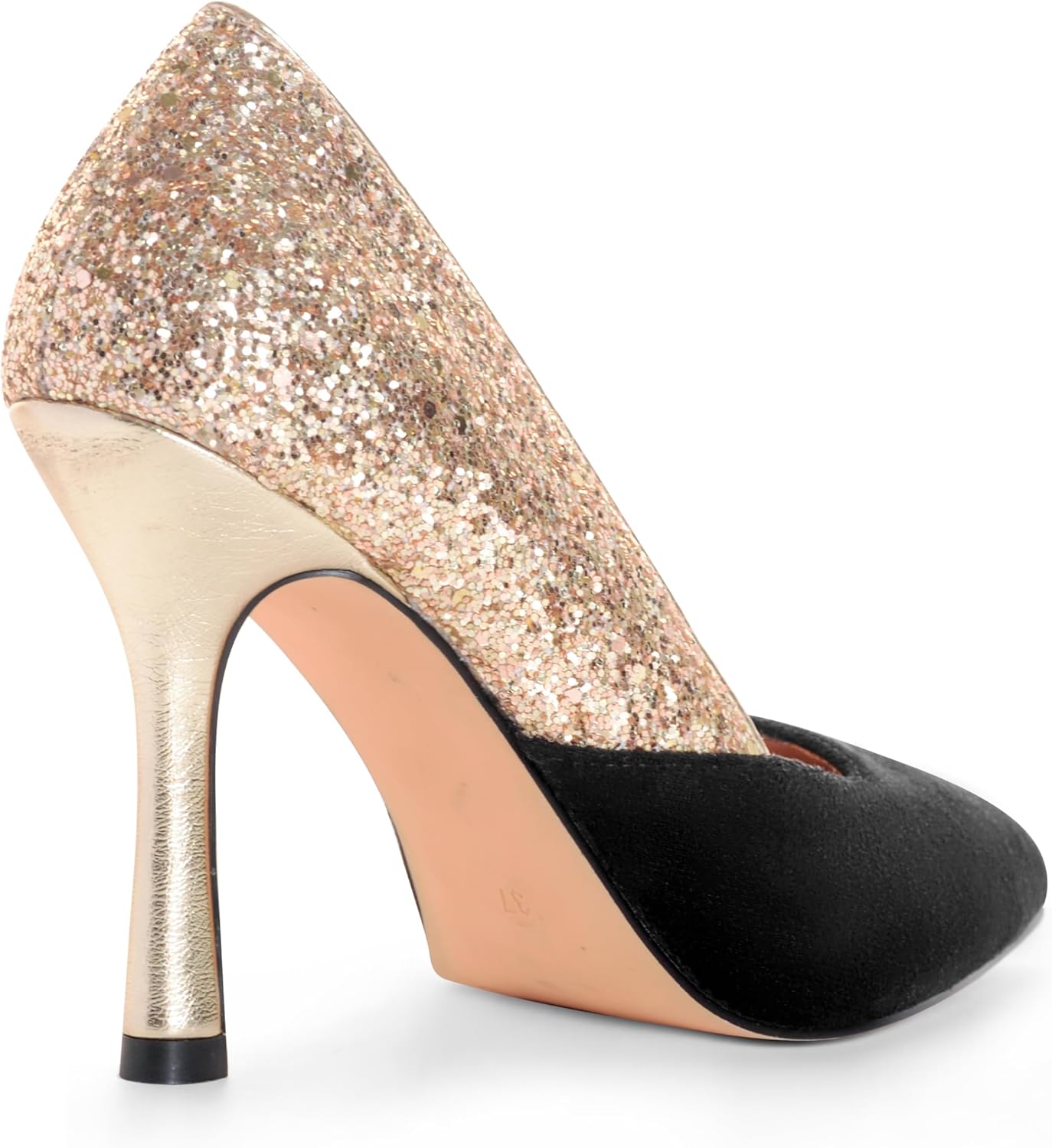 ANN CREEK Women's Pumps Sparkly High Heels Stiletto Classic Pointed Toe Patchwork Shoes for Wedding, Party, Dress, Prom - Image 3