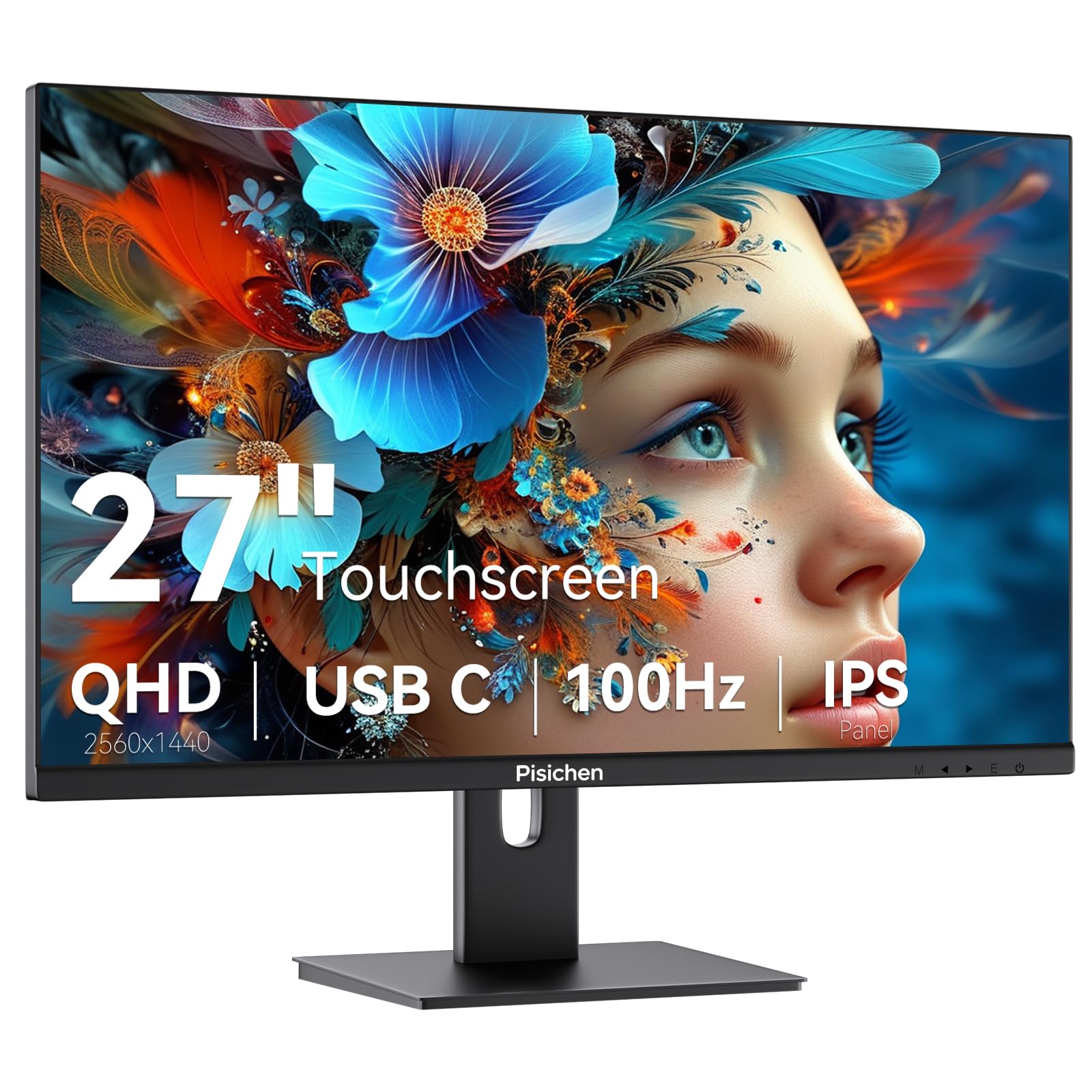Pisichen 27 inch 2K Touchscreen Monitor