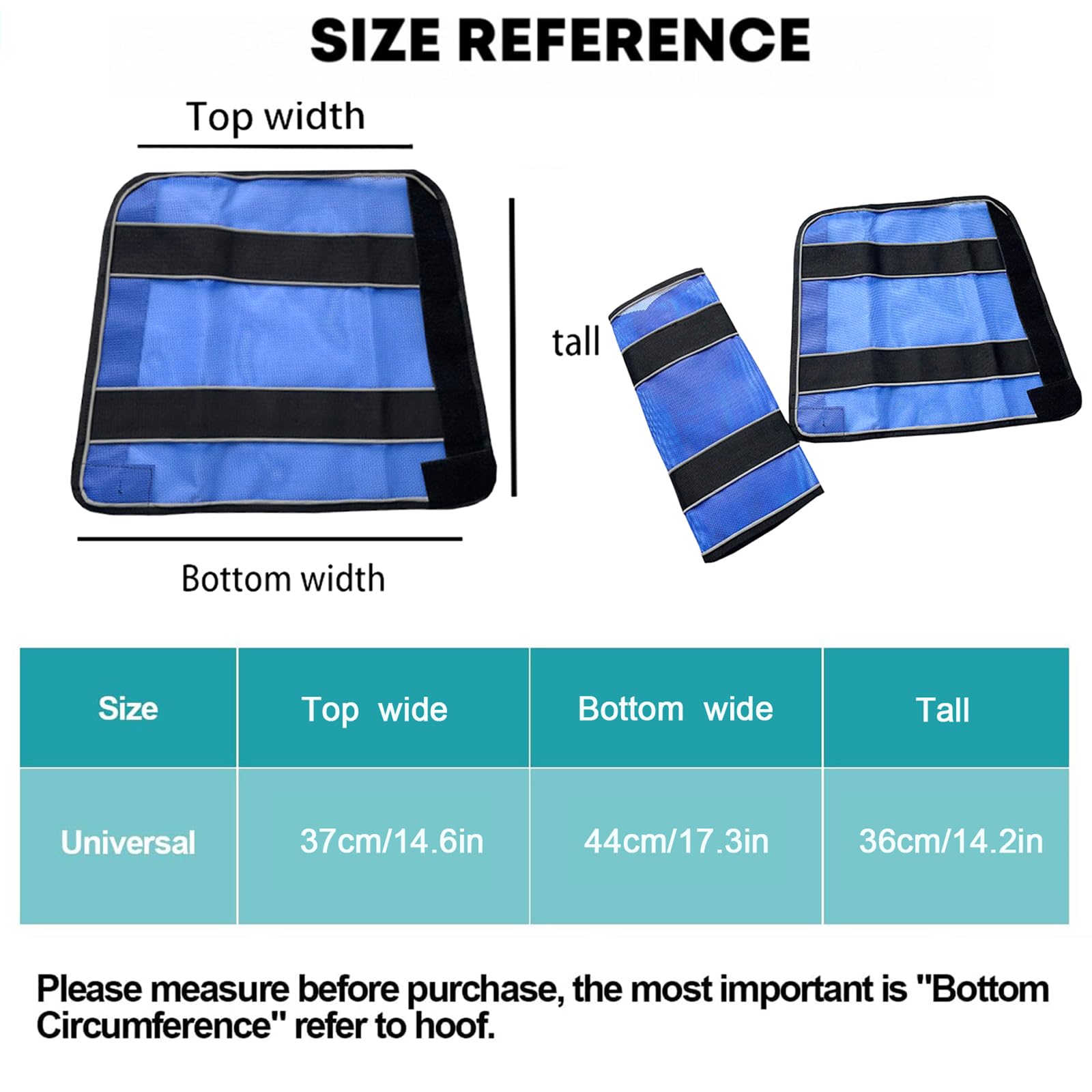 Colenumone 2PCS Horse Fly Boots, Breathable Mesh Horse Leg Wraps with Reflective Strips - Image 2