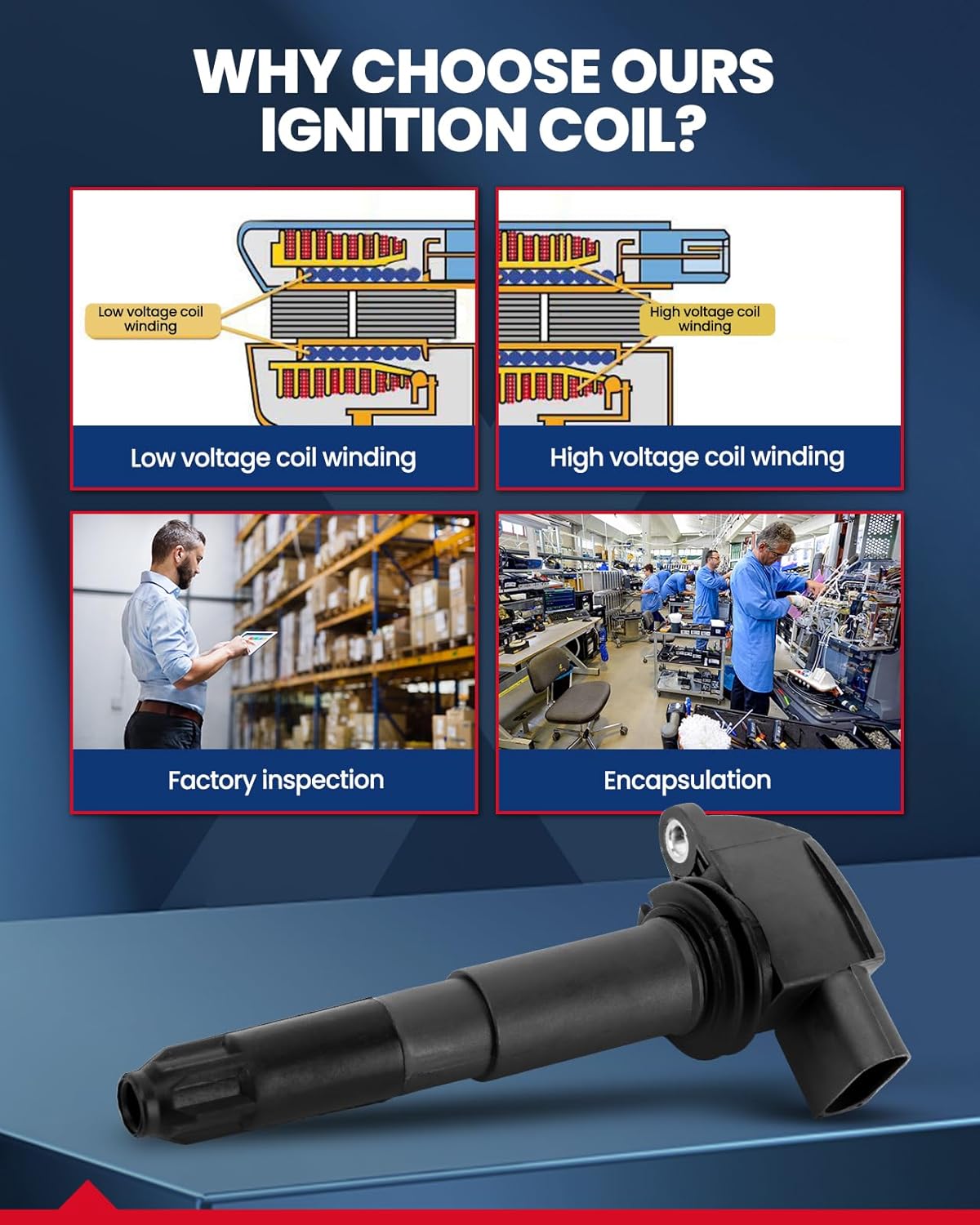 KAX UF331,UF328 Ignition Coil 6 Packs Fit for Pathfinder 2000-2001,QX4 2000-2001