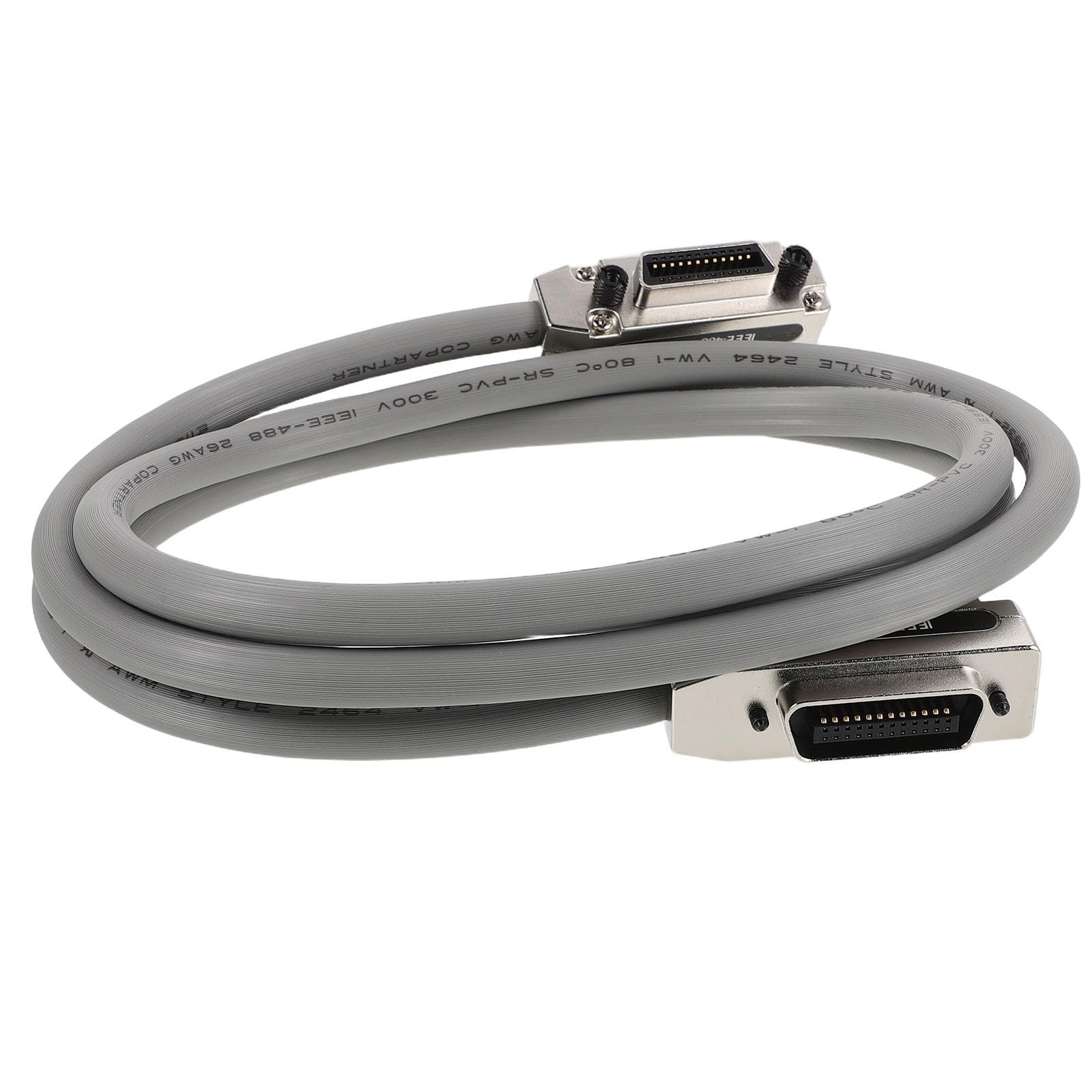Hemobllo Cable Gpib Ieee-488 de 24 Pines de 2 Metros con Conector Metálico