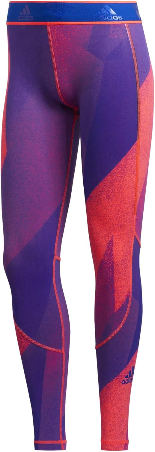 adidas Womens Alphaskin Long Print Tights