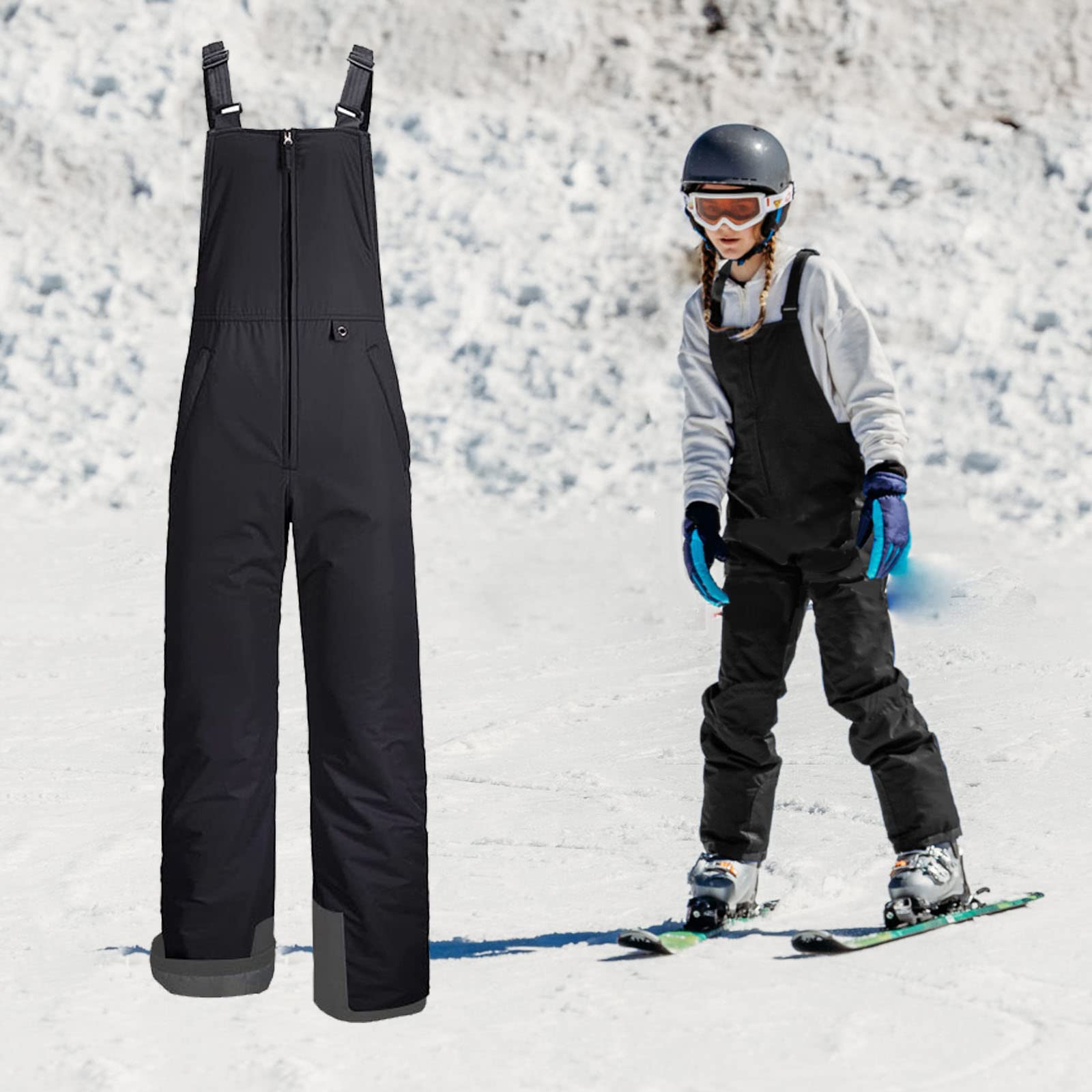 Ice Armor by Clam Youth IA Rise Float Bib Size XL 16183 Black