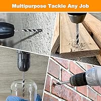 Vista 7 de TITGGI Juego de brocas para hormigón y mampostería, juego de brocas profesionales (6 unidades)