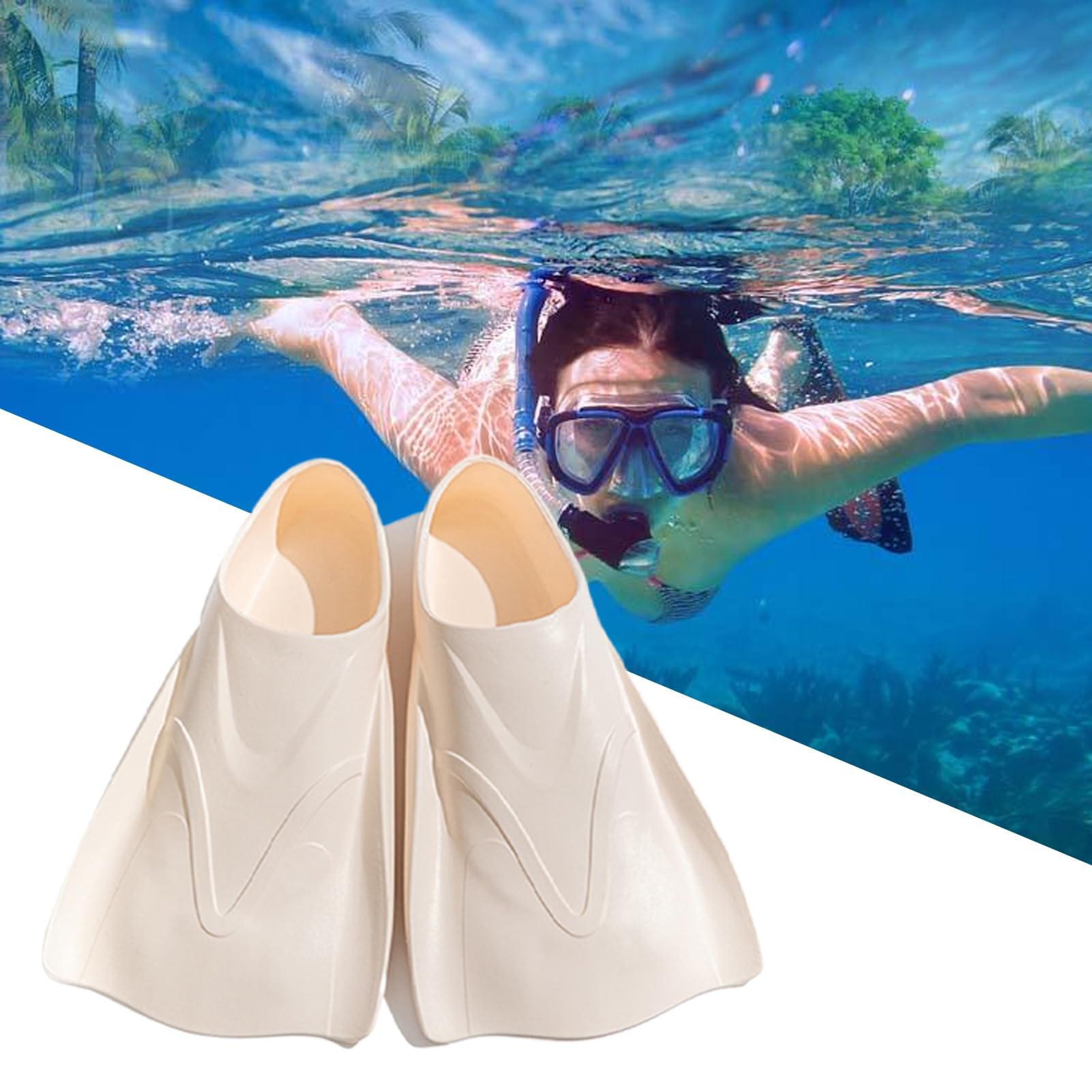 Tauchflossen, wiederverwendbare Schwimm-Trainingsflossen | tragbares Trainingszubehör, rutschfeste Tauchflossen für Kinder, Erwachsene