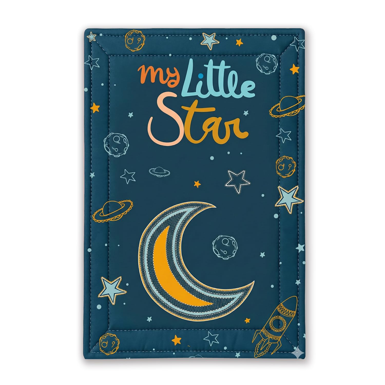 Novo Baby Dry Sheet for New Born Baby | Waterproof Bed Protector & Bed Protector | Diaper Changing Mat | Baby Dry Sheets Waterproof | Reusable Washable Godadi (Baby Star)