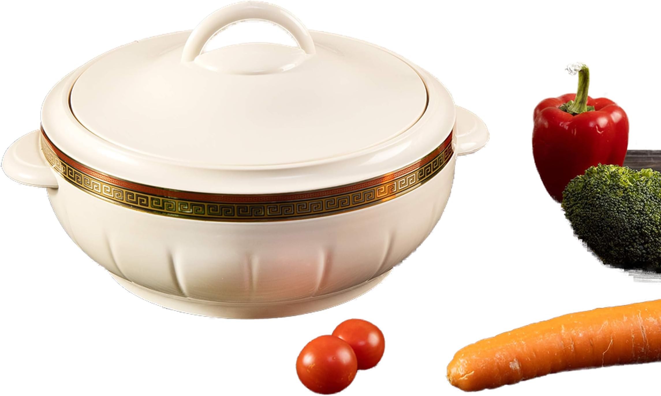 2.5L Hot Pot Insulated Food Warmer – Thermal Casserole Dish – Double Wall Insulated Serving Dishes with Lids – Thermal Food Storage Containers, Warmers | Dishwasher Safe