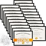 12 PACK Certificate Frames 8.5 x 11,Black Diploma Frame Document Frame with Clear Plexiglass,Picture Frames for Tabletop and Wall Display