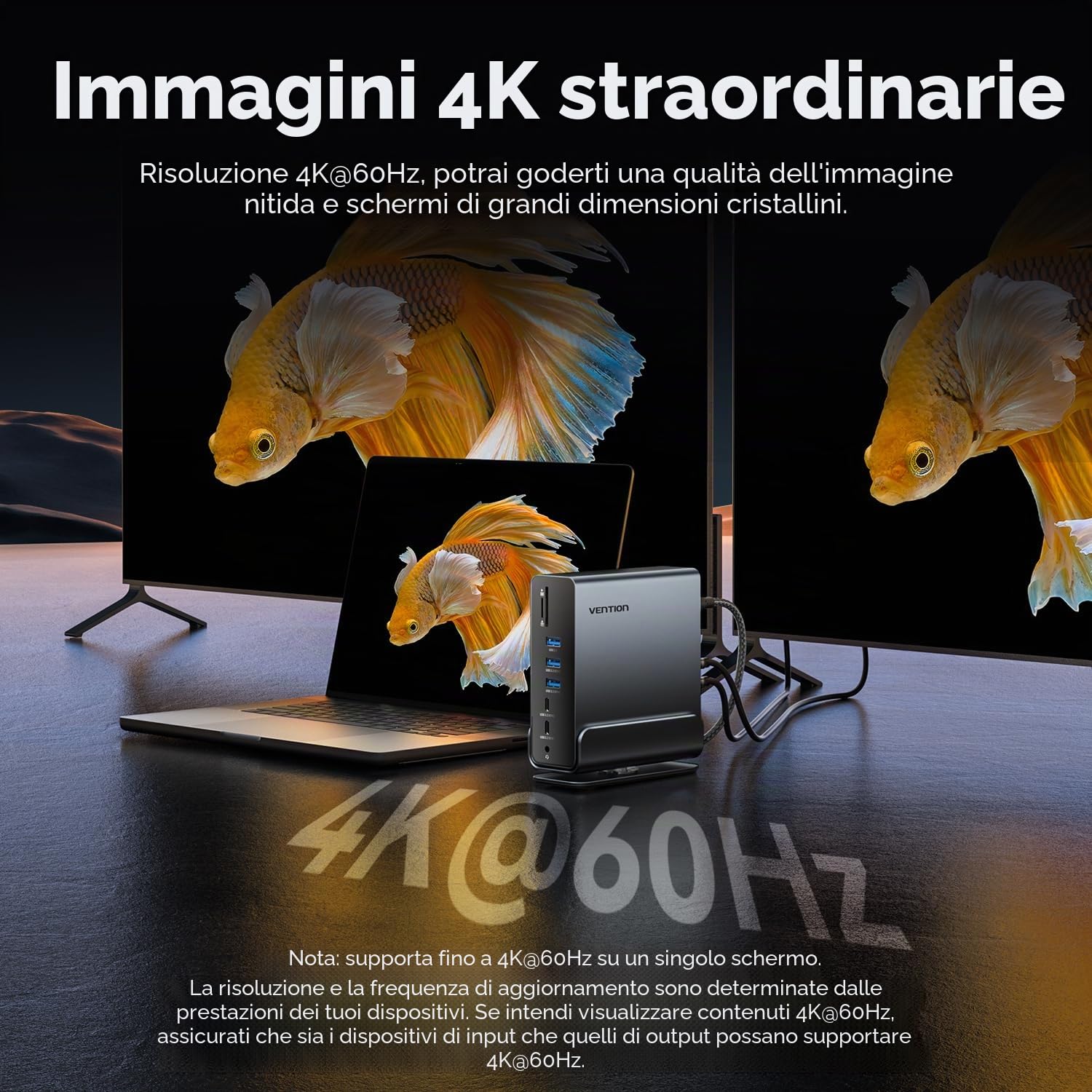 Docking Station USB-C 15-in-1 per configurazione a doppio monitor,triplo display,compatibile con PC Windows,Thunderbolt 3/4,con doppio HDMI 4K,DP,100W PD,USB 10Gbps,RJ45,audio,slot per schede SD/TF