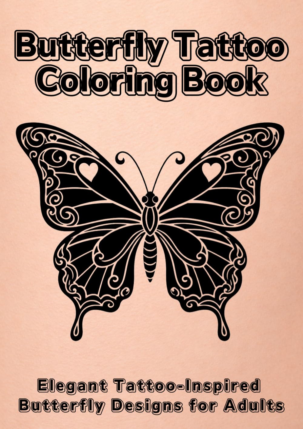 Butterfly Tattoo Coloring Book: Elegant Tattoo-Inspired Butterfly Designs for Adults