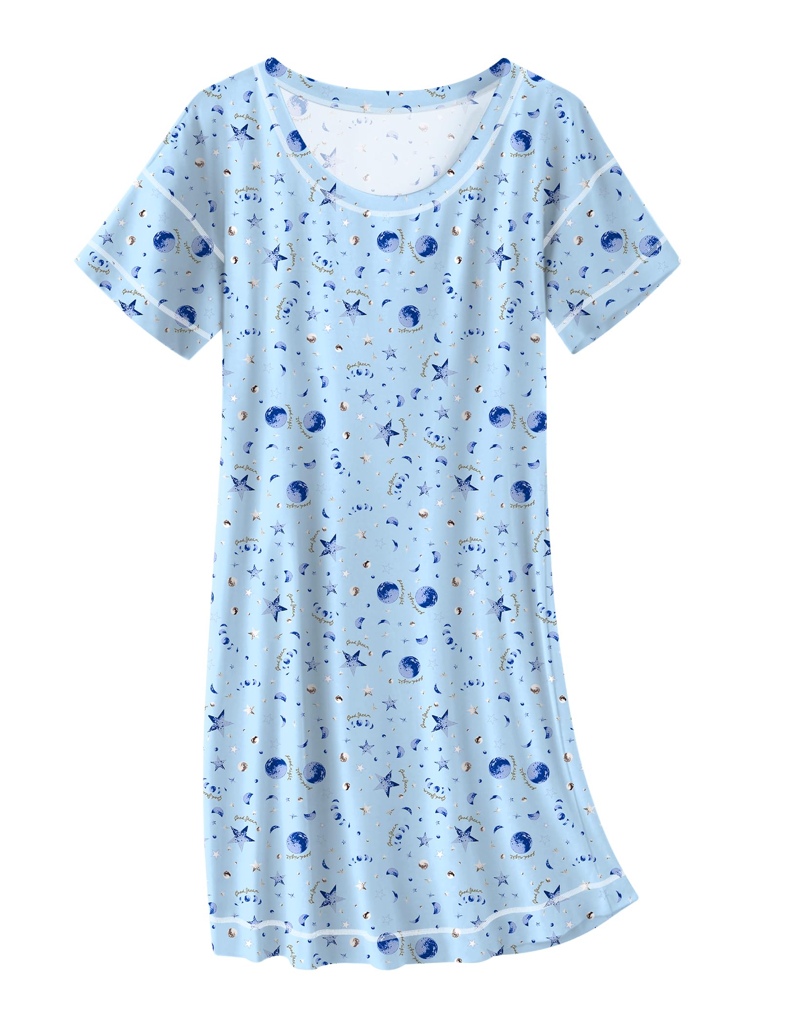 Cotton Nightgowns for Women Oversized Sleepshirt Tshirt Night Gown Short Sleeve Night Shirt Casual Soft Sleepwear