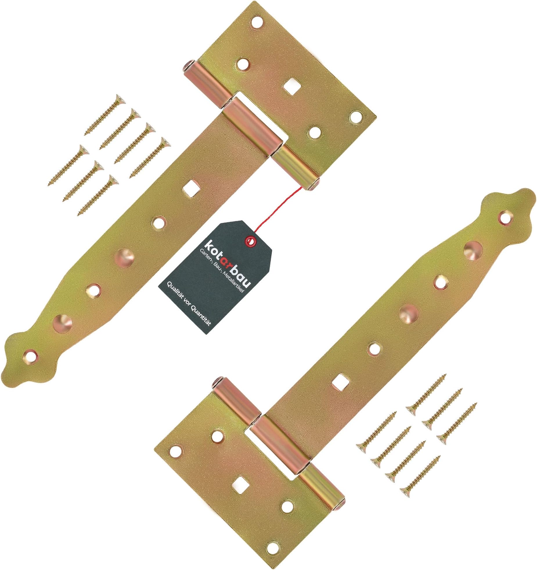 Cerniera Per Cancello Legno 100mm - Verniciata A Polvere, Nero