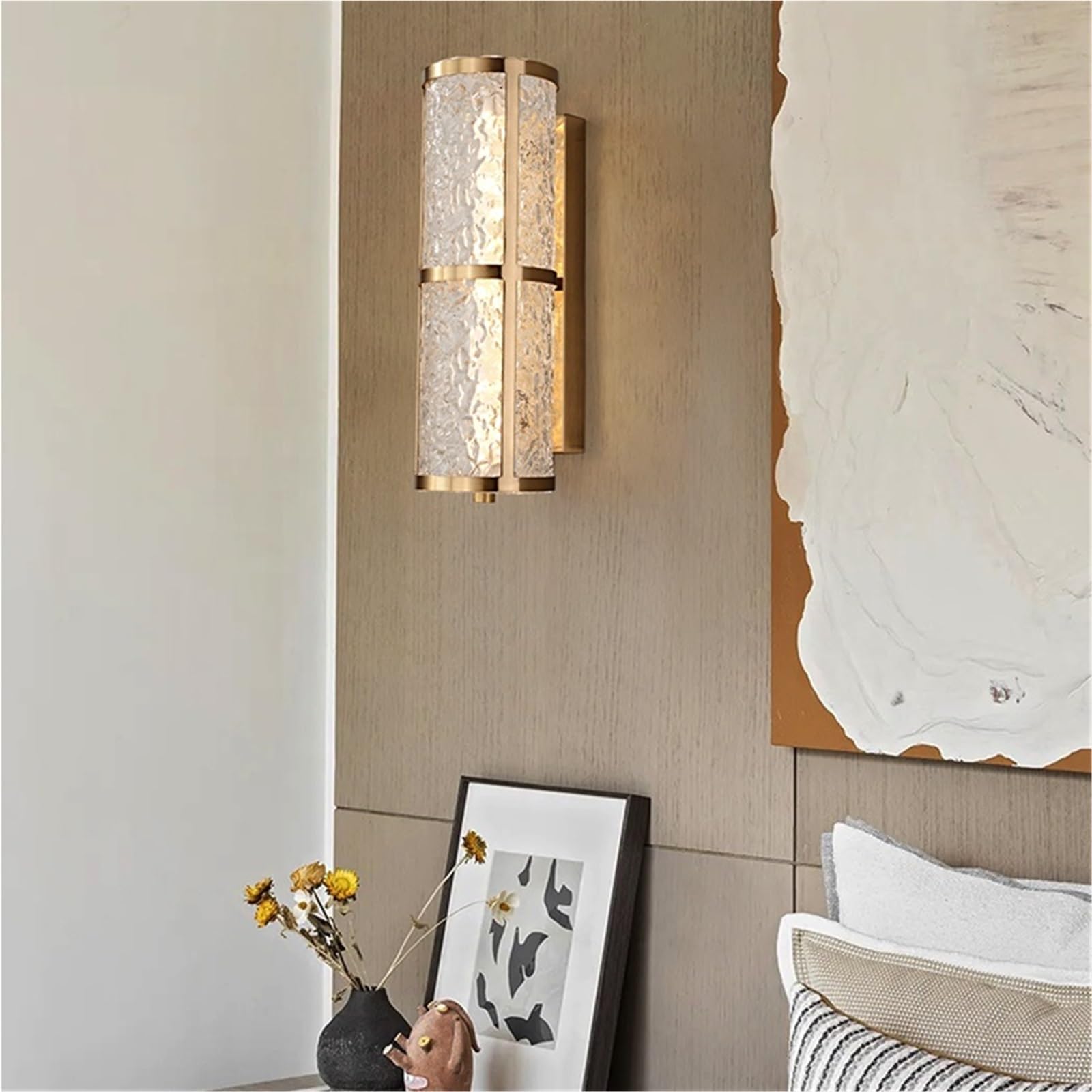 Lampada da parete per arredamento di lusso, illuminazione corridoio, design elegante per soggiorno, ingresso e corridoio, lampada da parete decorativa per villa